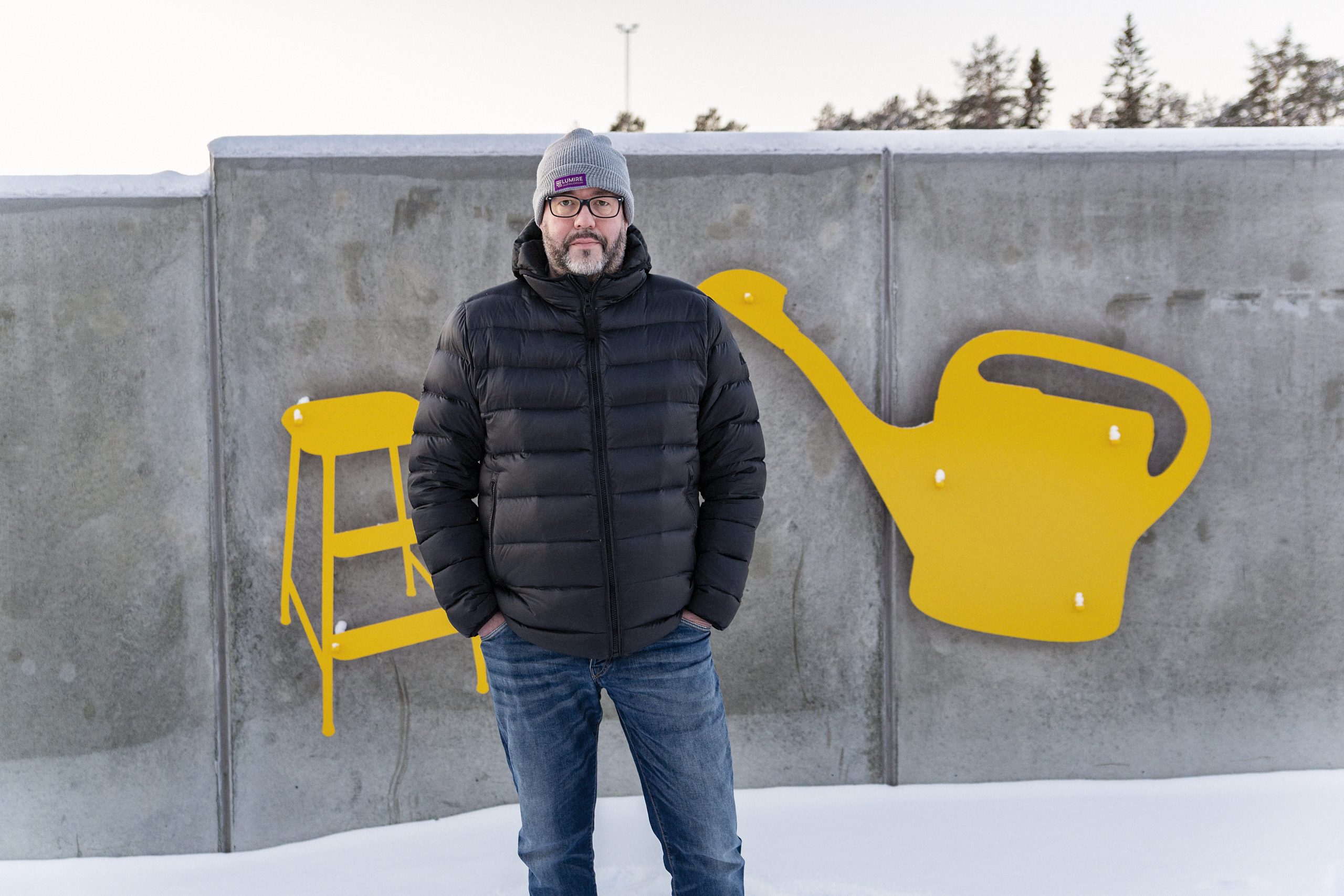 Bild på människa utomhus